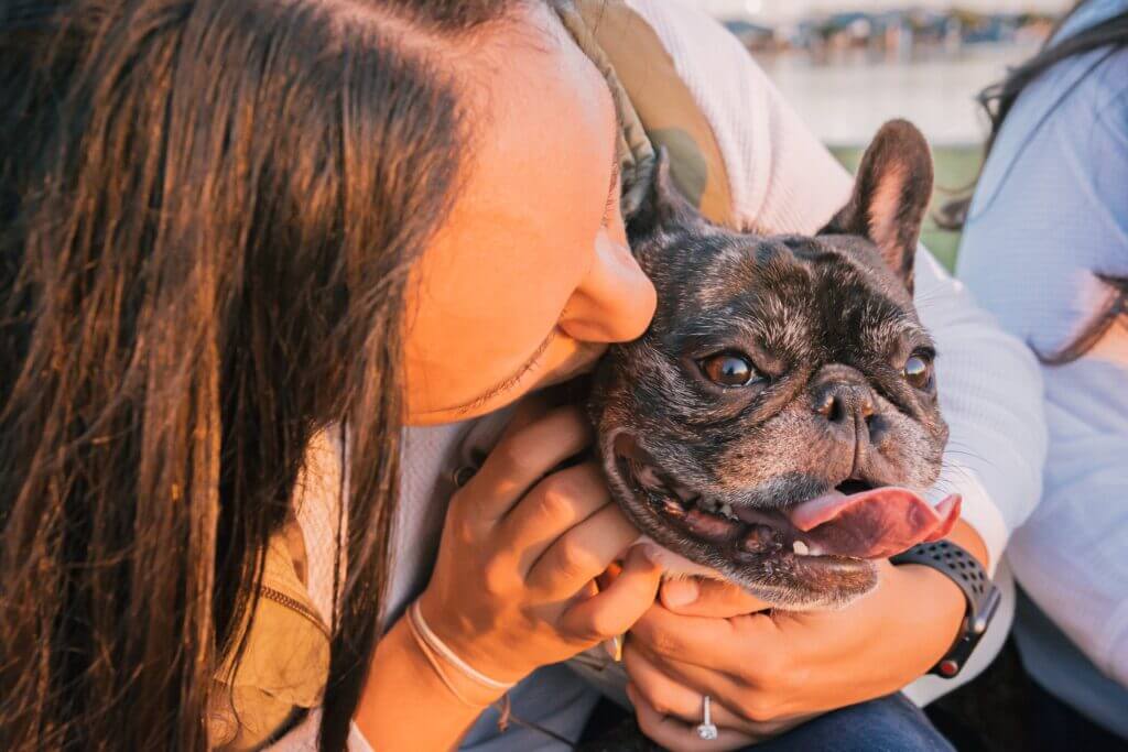 dog and owner